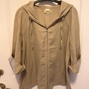 Merona linen hooded jacket Sz xxl